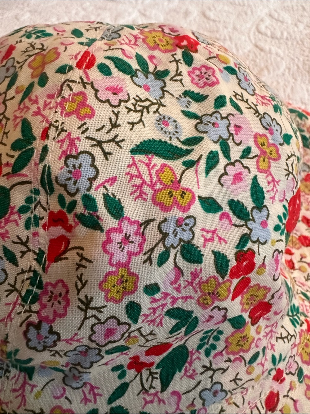 BAGGU X Laura Ashley Packable Sun Hat. OS - Picture 3 of 6